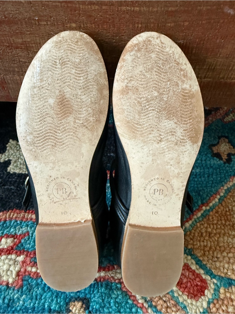 Poppy Barley Handcrafted - The Modern-Day Mary Jane. Worn once. Gorgeous! Sz 10 - Picture 5 of 5